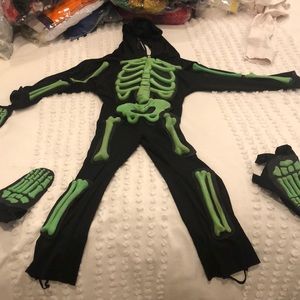 Lillian Vernon Skeleton Costume.  Size 4-6